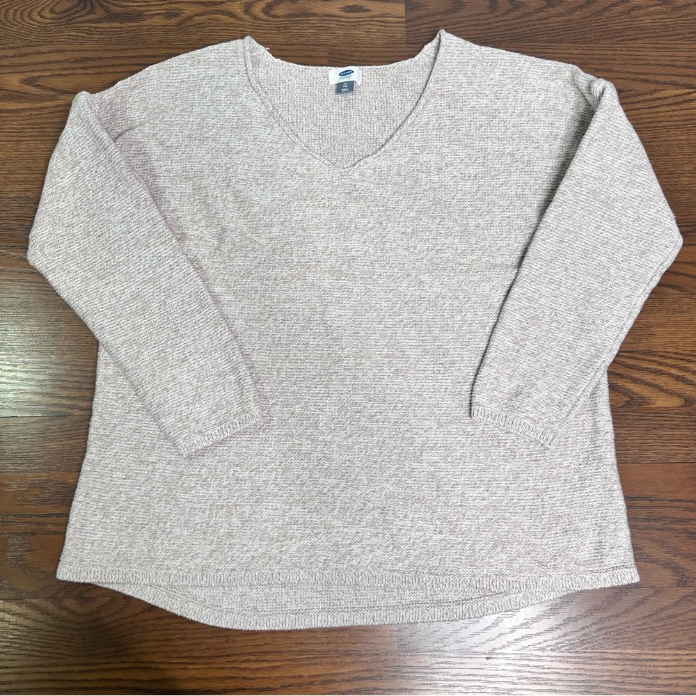 Old Navy textured knit V-neck sweater size XL women’s